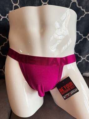 Andrew Christian Almost Naked Bamboo Jockstrap, Magenta, Size Large